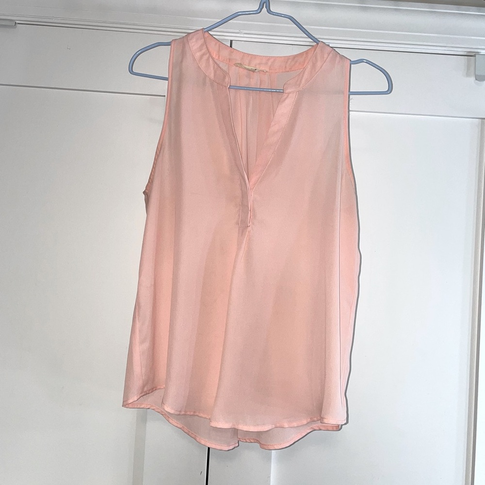 Pink Sleeveless Blouse. Thin, breathable in summer. Adorable pink! Lightly worn